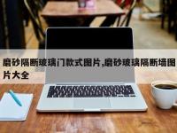 磨砂隔断玻璃门款式图片,磨砂玻璃隔断墙图片大全