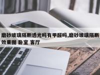 磨砂玻璃隔断透光吗有甲醛吗,磨砂玻璃隔断效果图 卧室 客厅