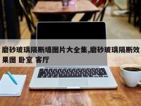 磨砂玻璃隔断墙图片大全集,磨砂玻璃隔断效果图 卧室 客厅